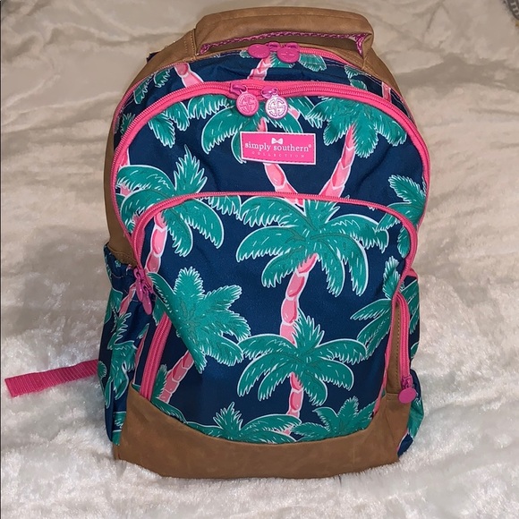 Simply Southern Handbags - SIMPLY SOUTHERN palm trees backpack